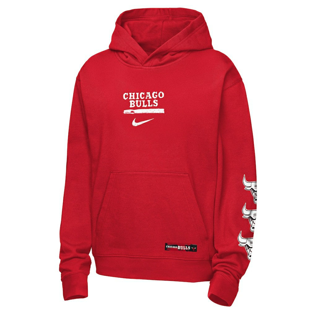 Chicago Bulls Youth Courtside Club Premiere Hoodie Discount
