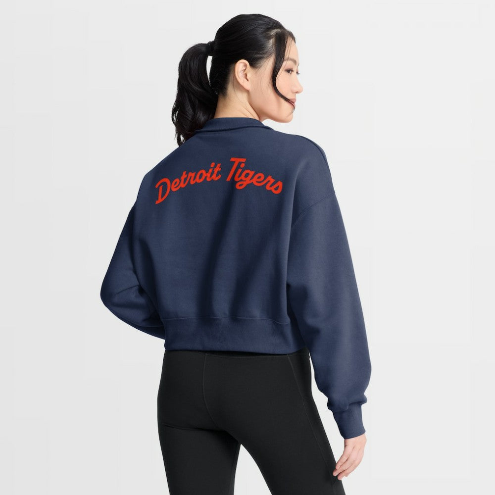 Detroit Tigers Nike Women's Primetime Phoenix Fleece Half-Zip Sweatshirt | MLB Online