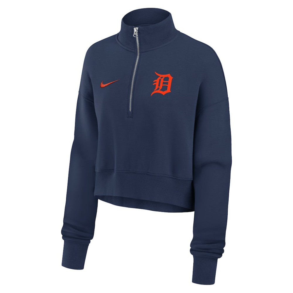 Detroit Tigers Nike Women's Primetime Phoenix Fleece Half-Zip Sweatshirt | MLB Online