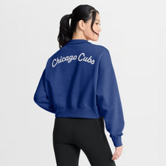 Chicago Cubs Nike Women's Primetime Phoenix Fleece Half-Zip Sweatshirt | MLB On Sale