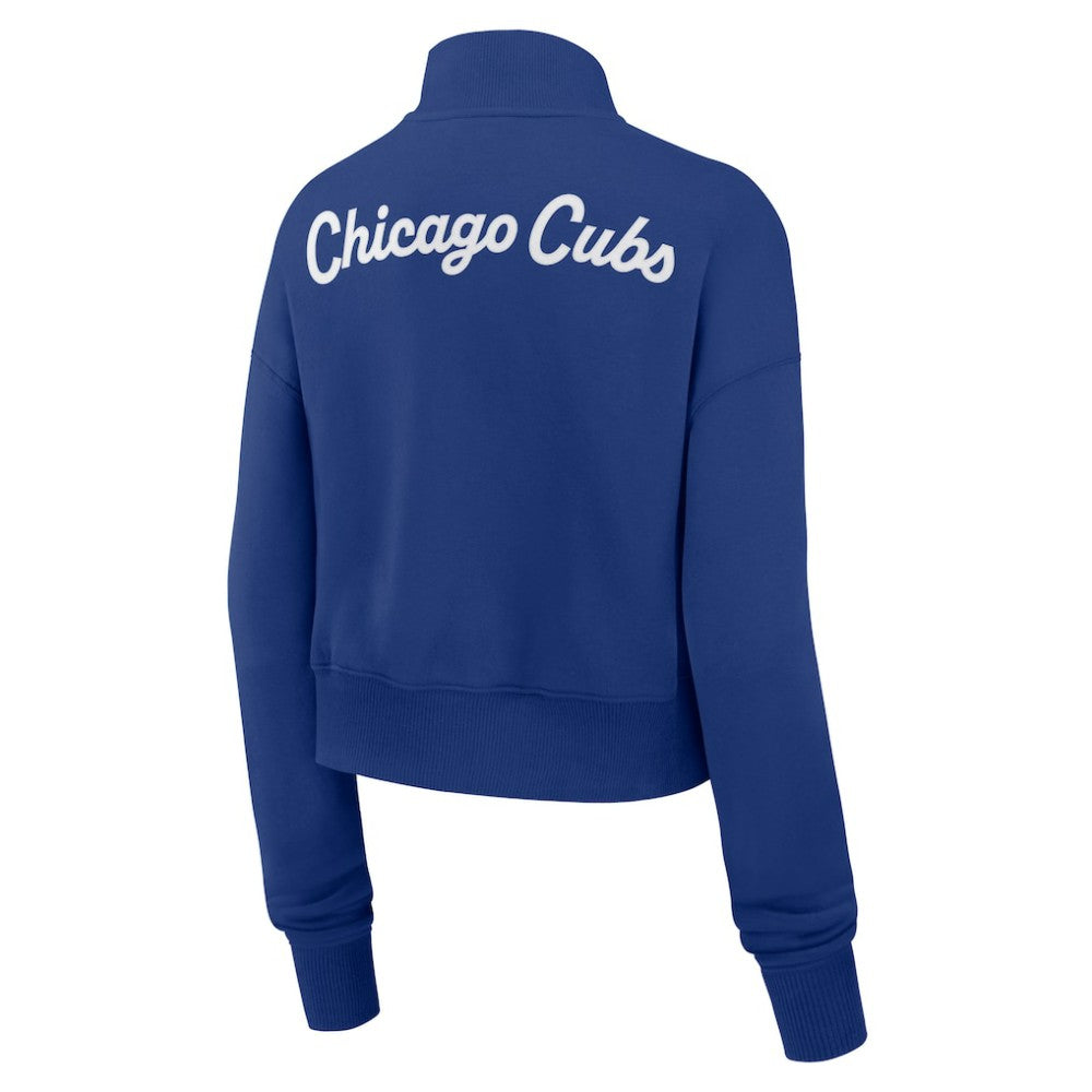 Chicago Cubs Nike Women's Primetime Phoenix Fleece Half-Zip Sweatshirt | MLB On Sale