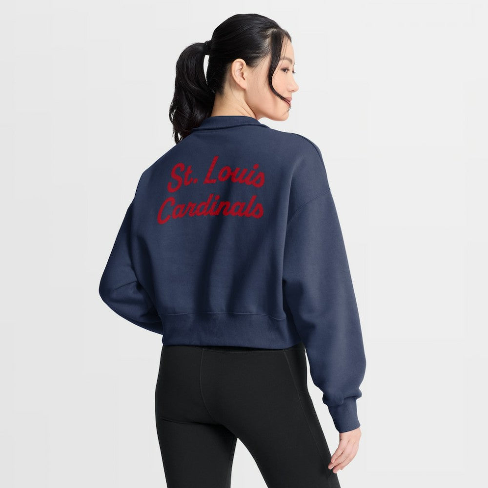 St. Louis Cardinals Nike Women's Primetime Phoenix Fleece Half-Zip Sweatshirt | MLB Sale