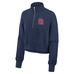 St. Louis Cardinals Nike Women's Primetime Phoenix Fleece Half-Zip Sweatshirt | MLB Sale