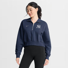 New York Yankees Nike Women's Primetime Phoenix Fleece Half-Zip Sweatshirt | MLB Sale
