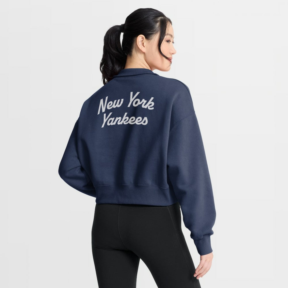 New York Yankees Nike Women's Primetime Phoenix Fleece Half-Zip Sweatshirt | MLB Sale