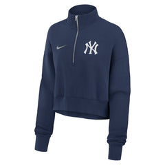 New York Yankees Nike Women's Primetime Phoenix Fleece Half-Zip Sweatshirt | MLB Sale