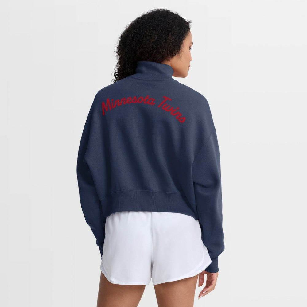 Minnesota Twins Nike Women's Primetime Phoenix Fleece Half-Zip Sweatshirt | MLB Sale