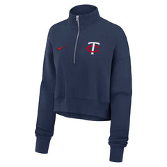 Minnesota Twins Nike Women's Primetime Phoenix Fleece Half-Zip Sweatshirt | MLB Sale
