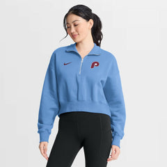 Philadelphia Phillies Nike Women's Primetime Phoenix Fleece Half-Zip Sweatshirt | MLB Near me