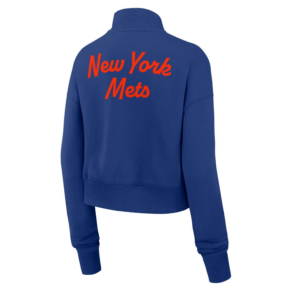 New York Mets Nike Women's Primetime Phoenix Fleece Half-Zip Sweatshirt | MLB New