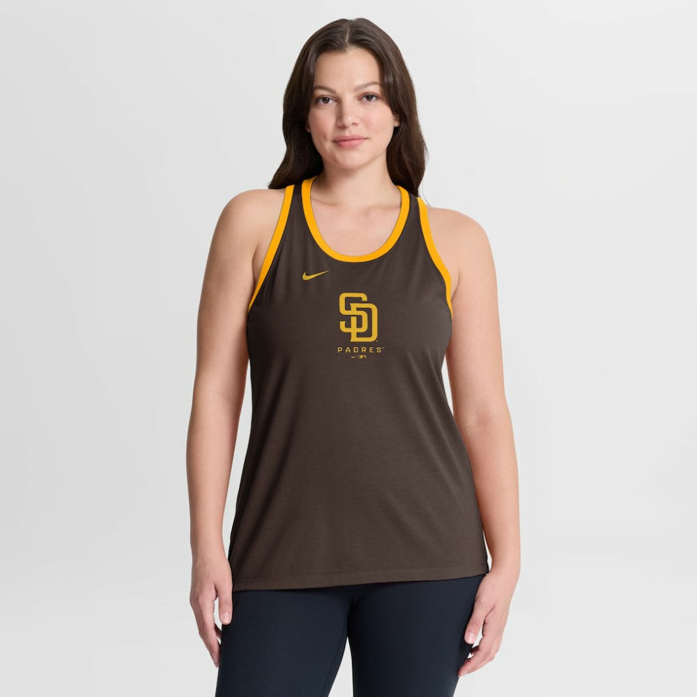 San Diego Padres Nike Women's Tri-Blend Dri-FIT Racerback Tank Top | MLB For sale