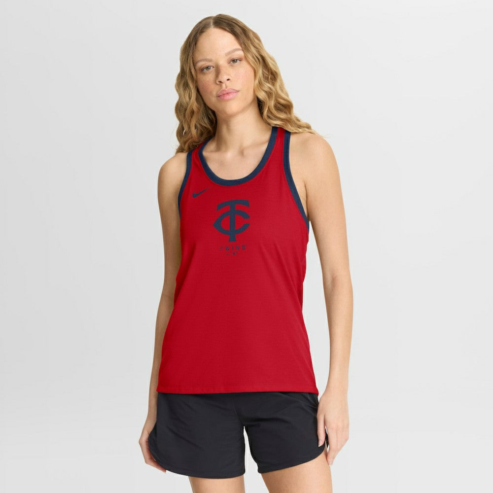 Minnesota Twins Nike Women's Tri-Blend Dri-FIT Racerback Tank Top | MLB Near me