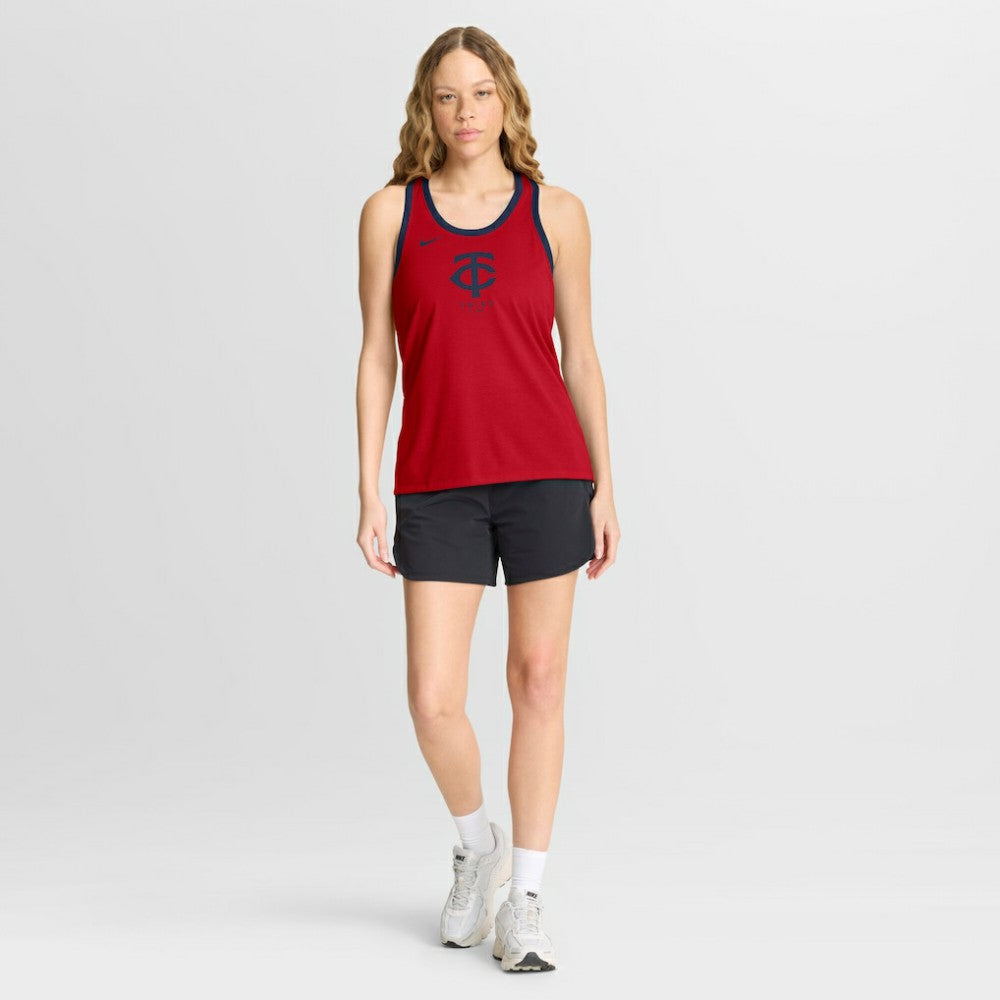 Minnesota Twins Nike Women's Tri-Blend Dri-FIT Racerback Tank Top | MLB Near me