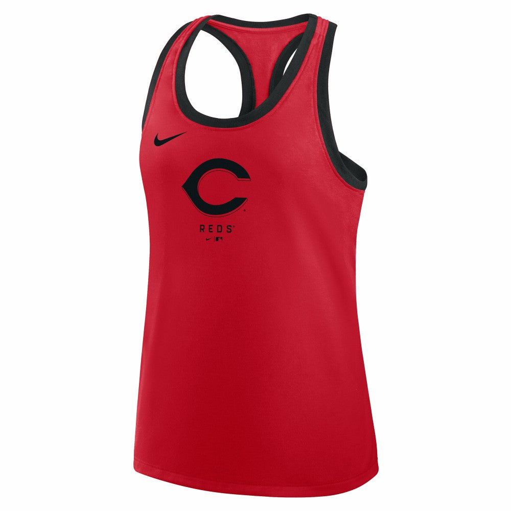 Cincinnati Reds Nike Women's Tri-Blend Dri-FIT Racerback Tank Top | MLB Near me