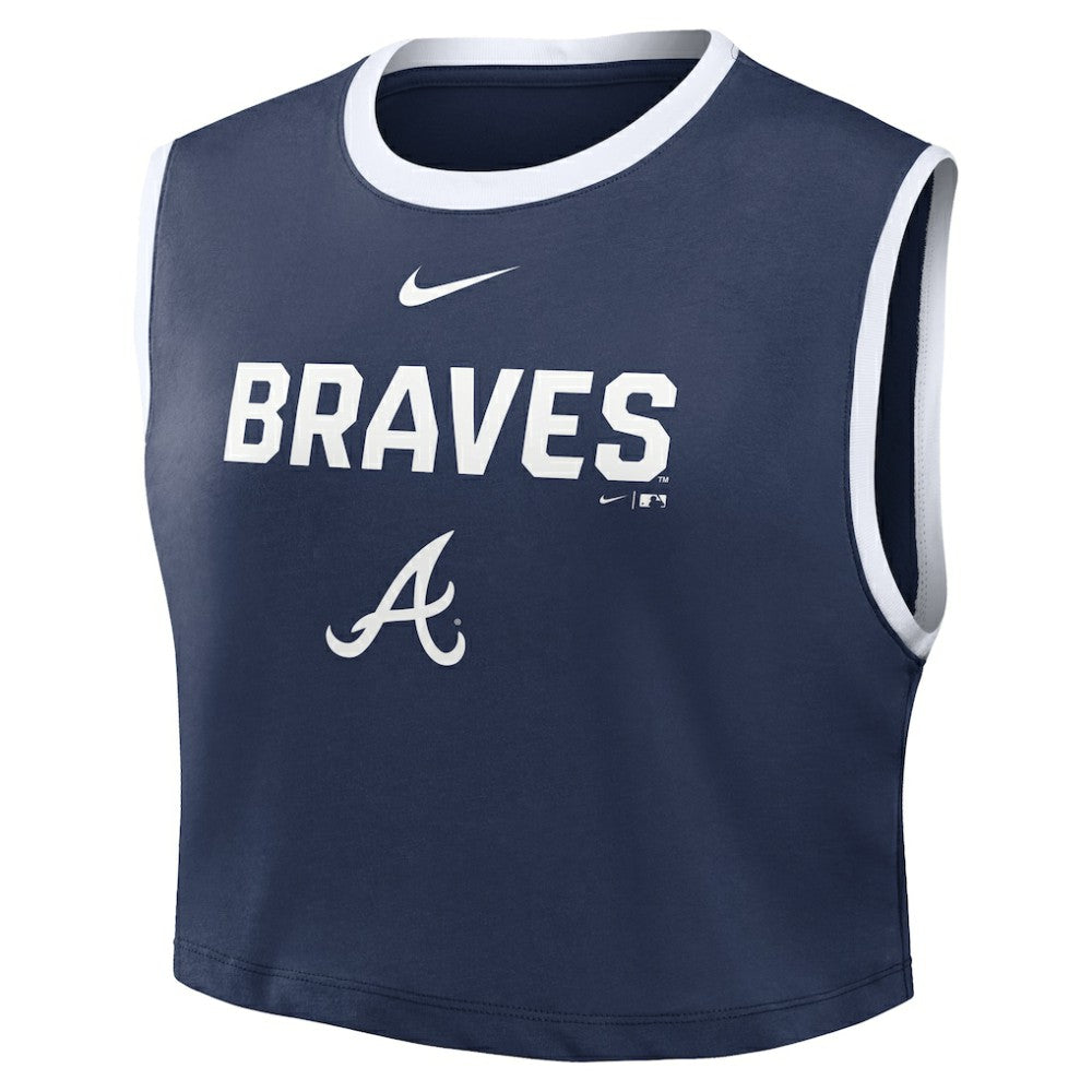 Atlanta Braves Nike Women's Primetime Loose Dri-FIT Cropped Tank Top | MLB Near me