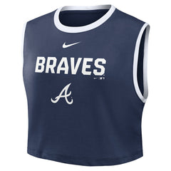 Atlanta Braves Nike Women's Primetime Loose Dri-FIT Cropped Tank Top | MLB Near me