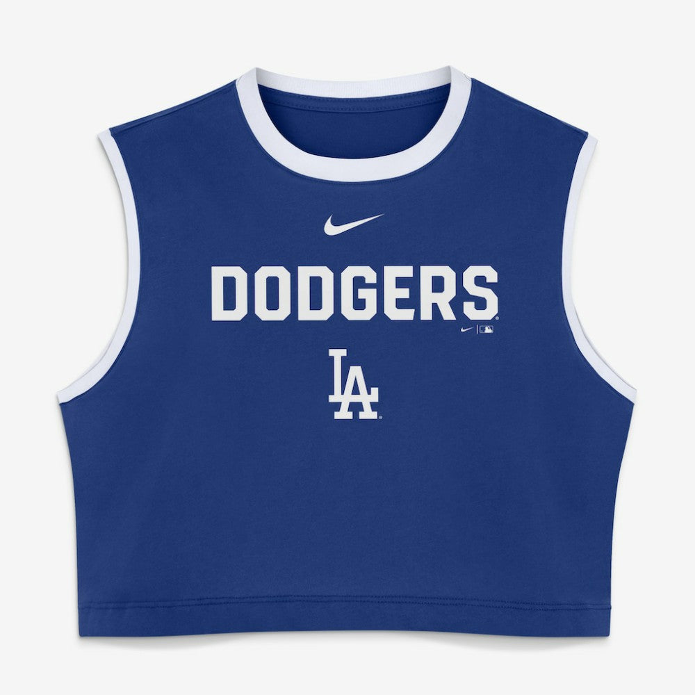 Los Angeles Dodgers Nike Women's Primetime Loose Dri-FIT Cropped Tank Top | MLB For sale