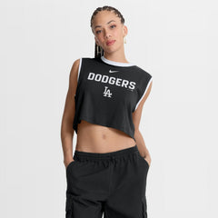 Los Angeles Dodgers Nike Women's Primetime Loose Dri-FIT Cropped Tank Top | MLB Discount