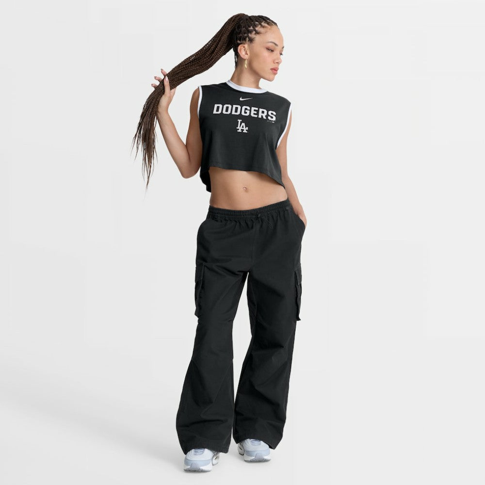 Los Angeles Dodgers Nike Women's Primetime Loose Dri-FIT Cropped Tank Top | MLB Discount