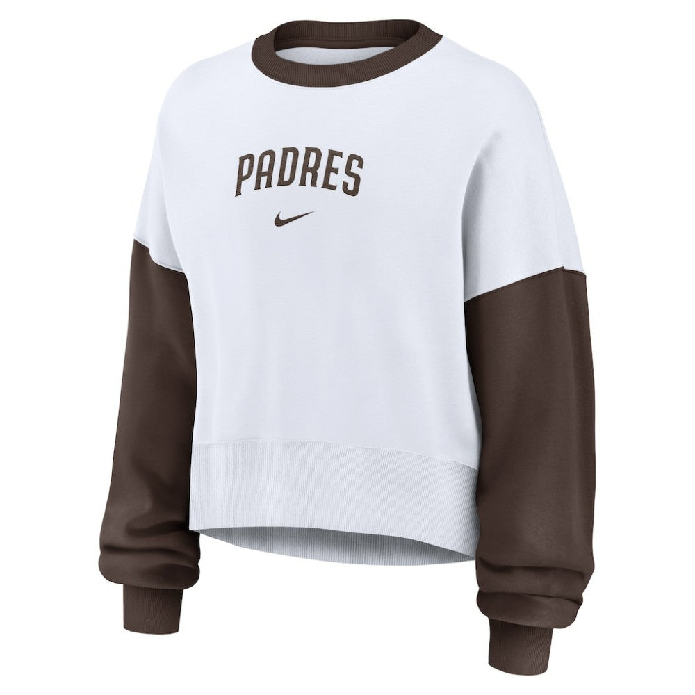 San Diego Padres Nike Women's Oversized High Hip Fleece Sweatshirt | MLB For sale