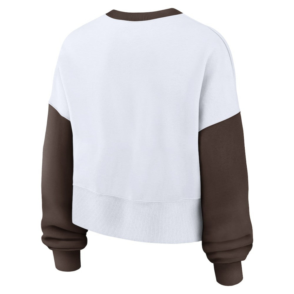 San Diego Padres Nike Women's Oversized High Hip Fleece Sweatshirt | MLB For sale