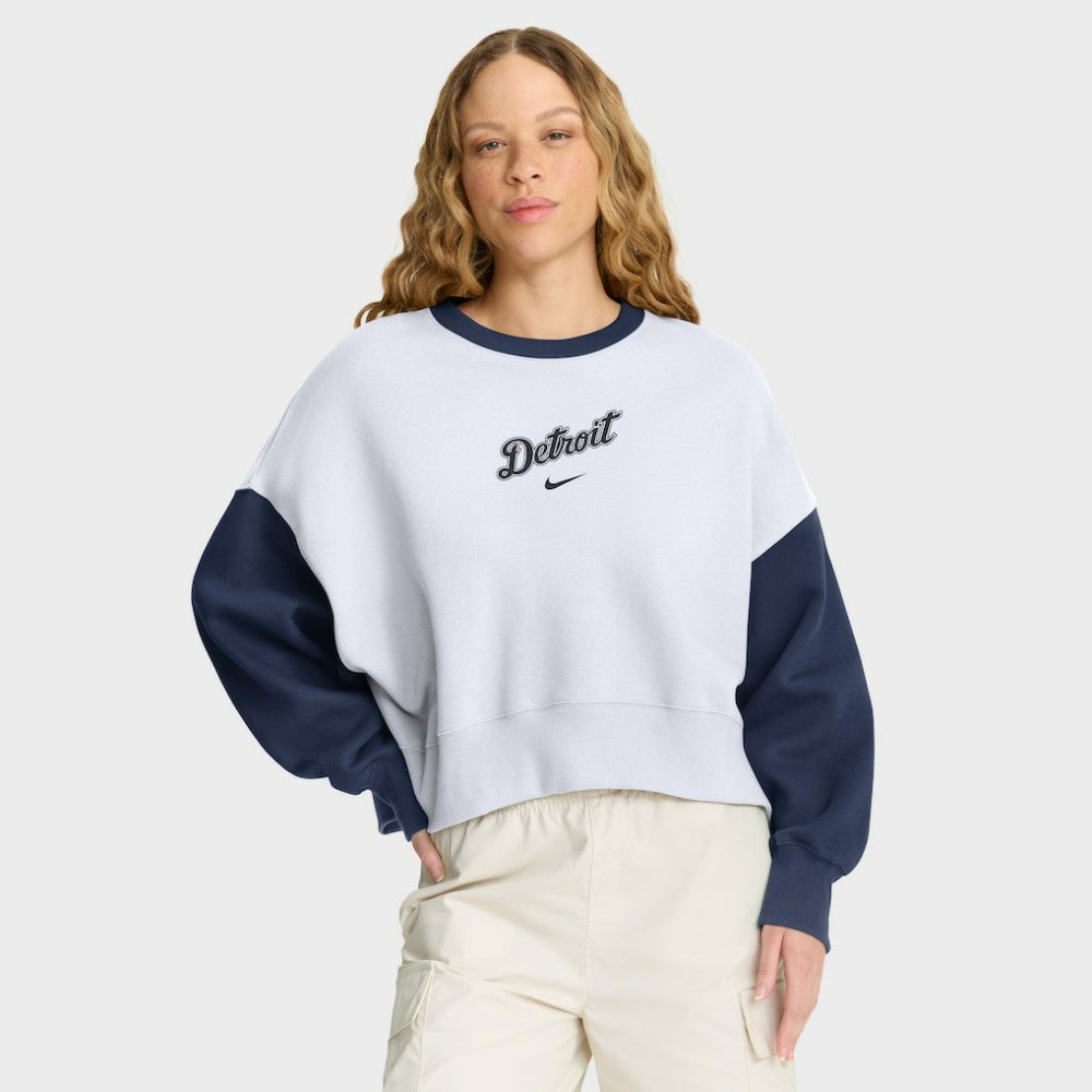 Detroit Tigers Nike Women's Oversized High Hip Fleece Sweatshirt | MLB Near me