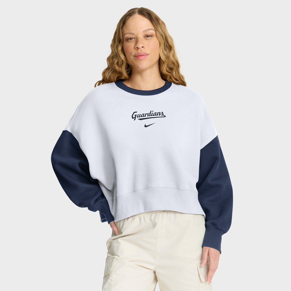 Cleveland Guardians Nike Women's Oversized High Hip Fleece Sweatshirt | MLB On Sale