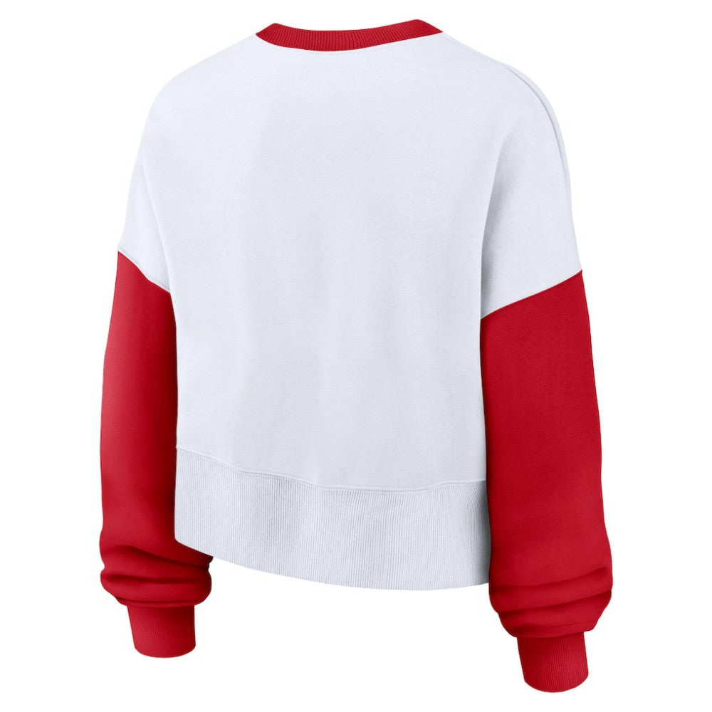 St. Louis Cardinals Nike Women's Oversized High Hip Fleece Sweatshirt | MLB Online