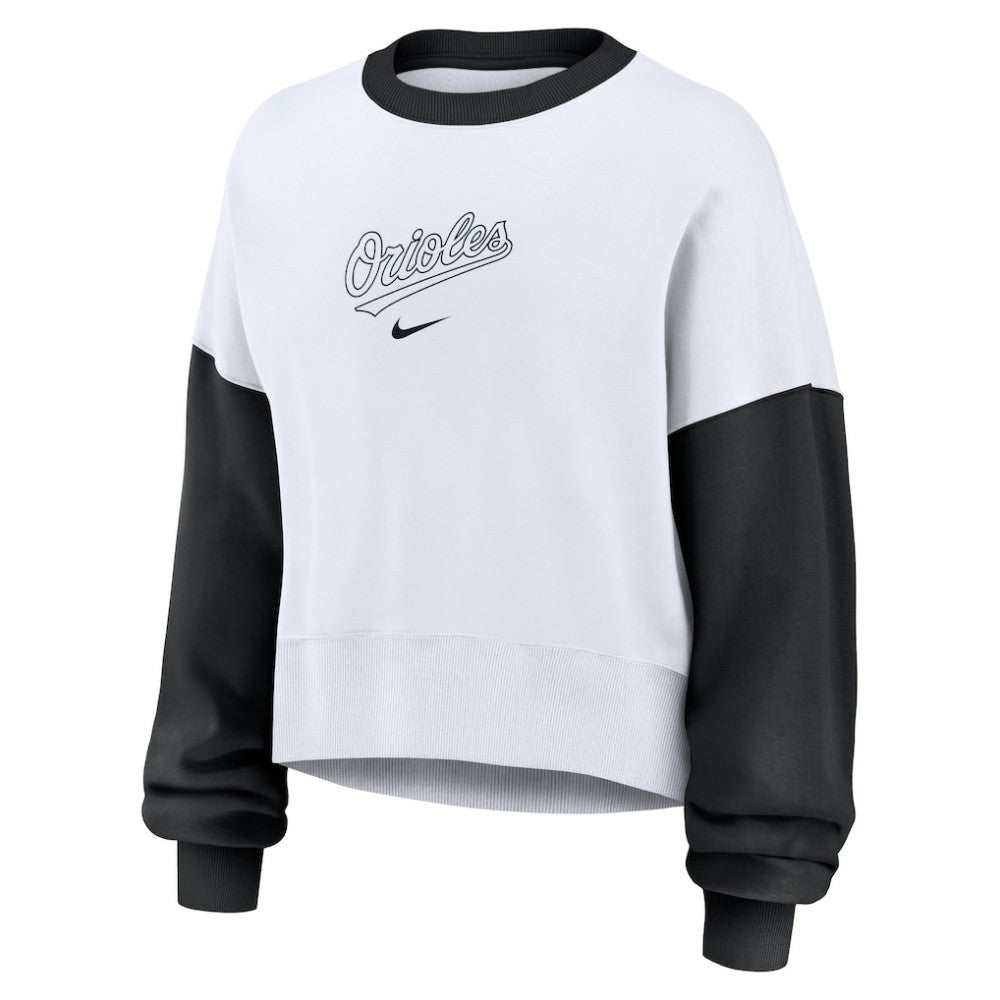 Baltimore Orioles Nike Women's Oversized High Hip Fleece Sweatshirt | MLB Sale