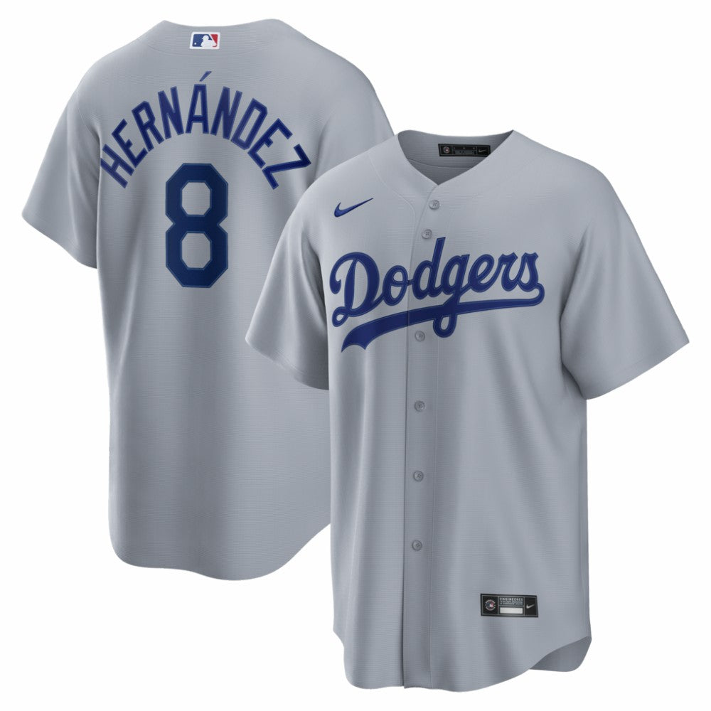 Enrique Hernández Los Angeles Dodgers Road Replica Jersey - Gray