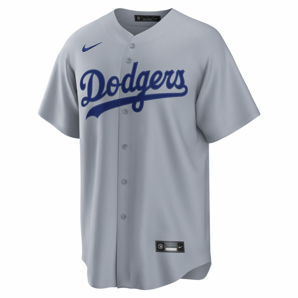 Enrique Hernández Los Angeles Dodgers Road Replica Jersey - Gray