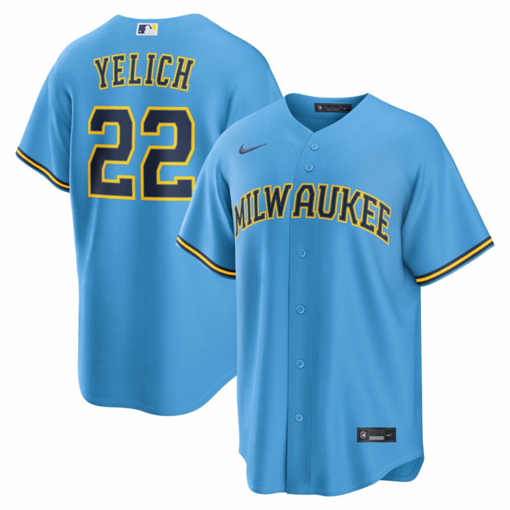 Christian Yelich Milwaukee Brewers Nike Road Replica Jersey | MLB On Sale
