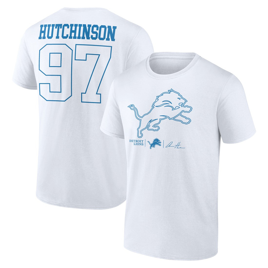 Detroit Lions  Aidan Hutchinson  Tonal Name & Number T-Shirt