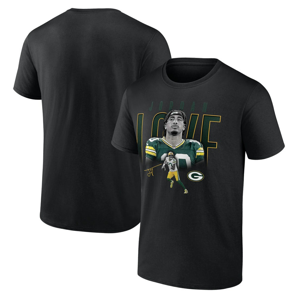 Green Bay Packers  Jordan Love  Humble Shadow Player T-Shirt