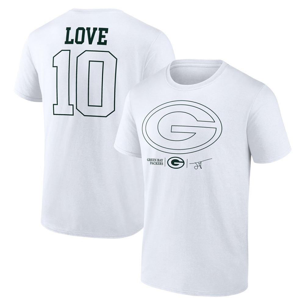 Green Bay Packers  Jordan Love  Tonal Name & Number T-Shirt