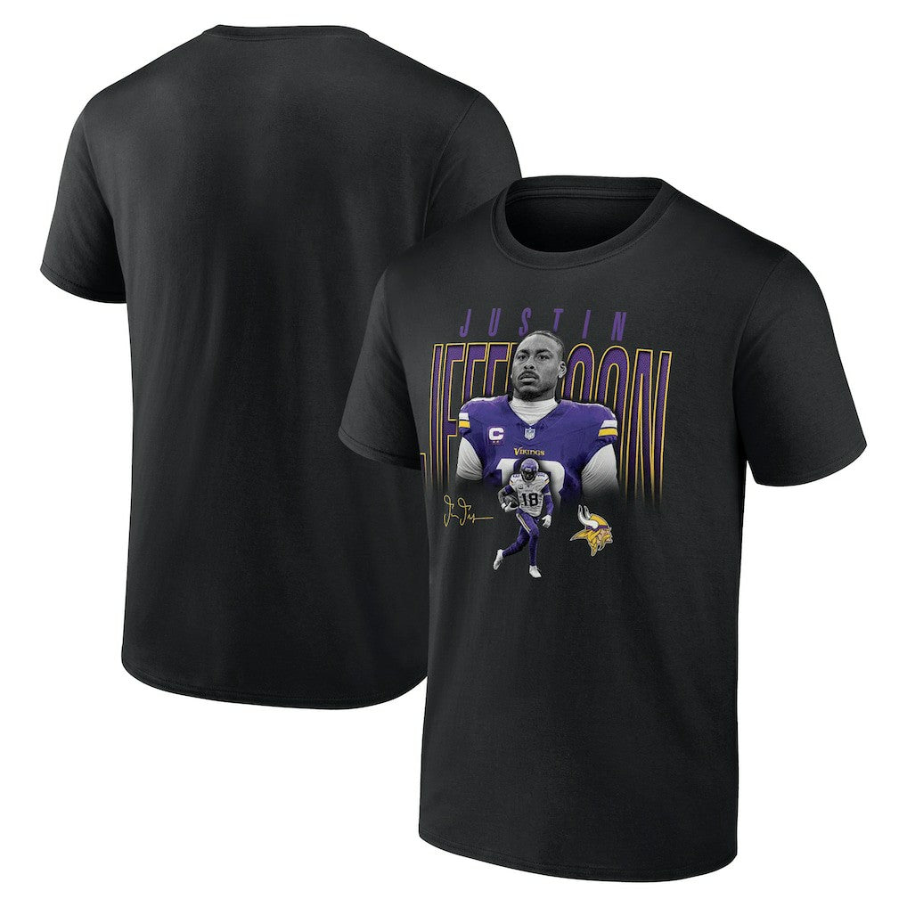 Minnesota Vikings  Justin Jefferson  Humble Shadow Player T-Shirt