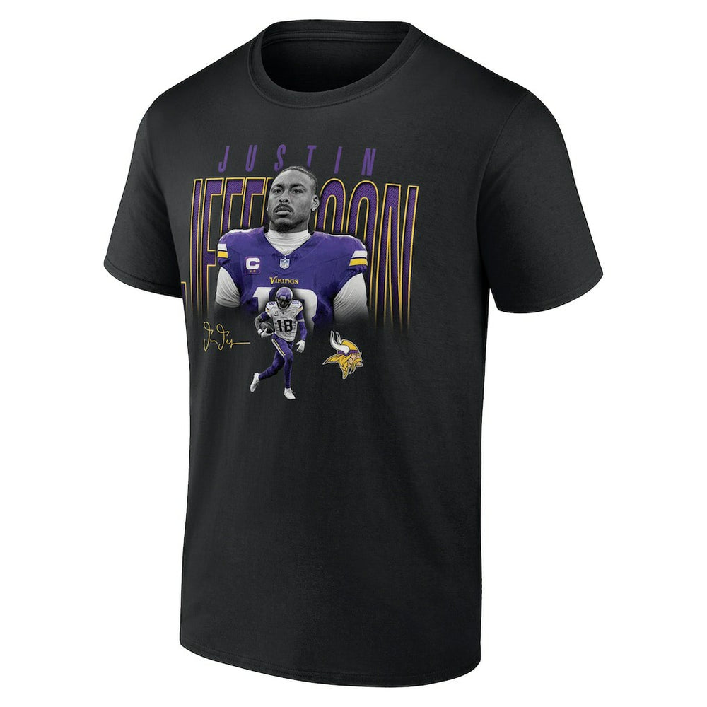 Minnesota Vikings  Justin Jefferson  Humble Shadow Player T-Shirt