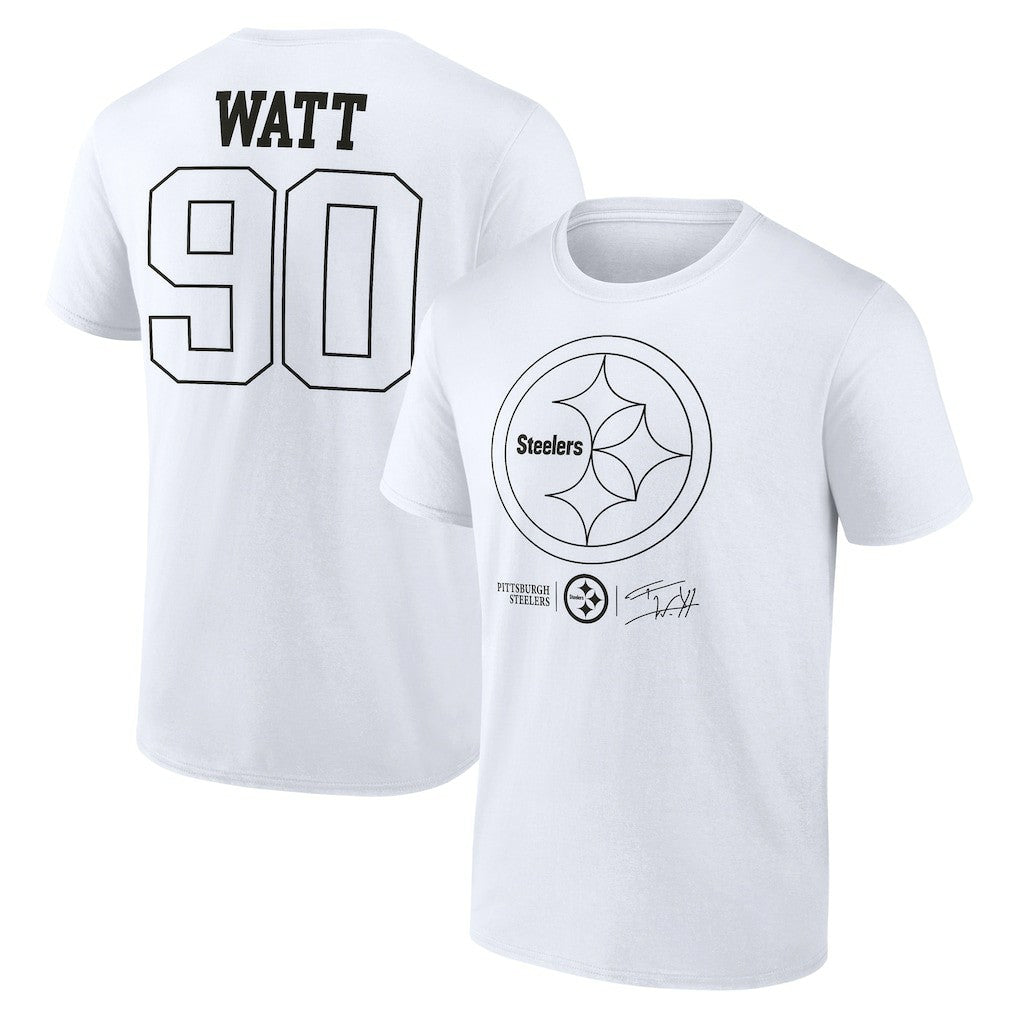 Pittsburgh Steelers  T.J. Watt  Tonal Name & Number T-Shirt