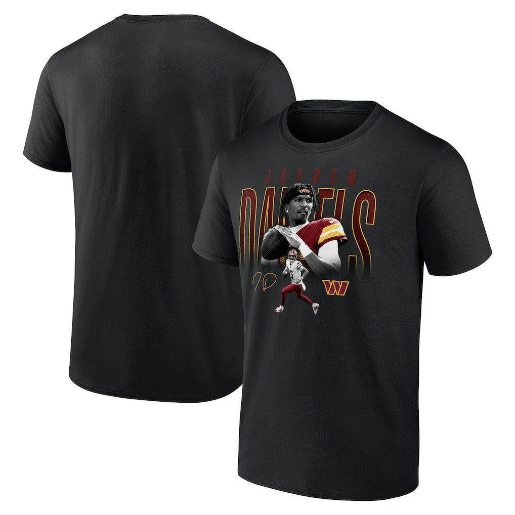 Washington Commanders  Jayden Daniels  Humble Shadow Player T-Shirt