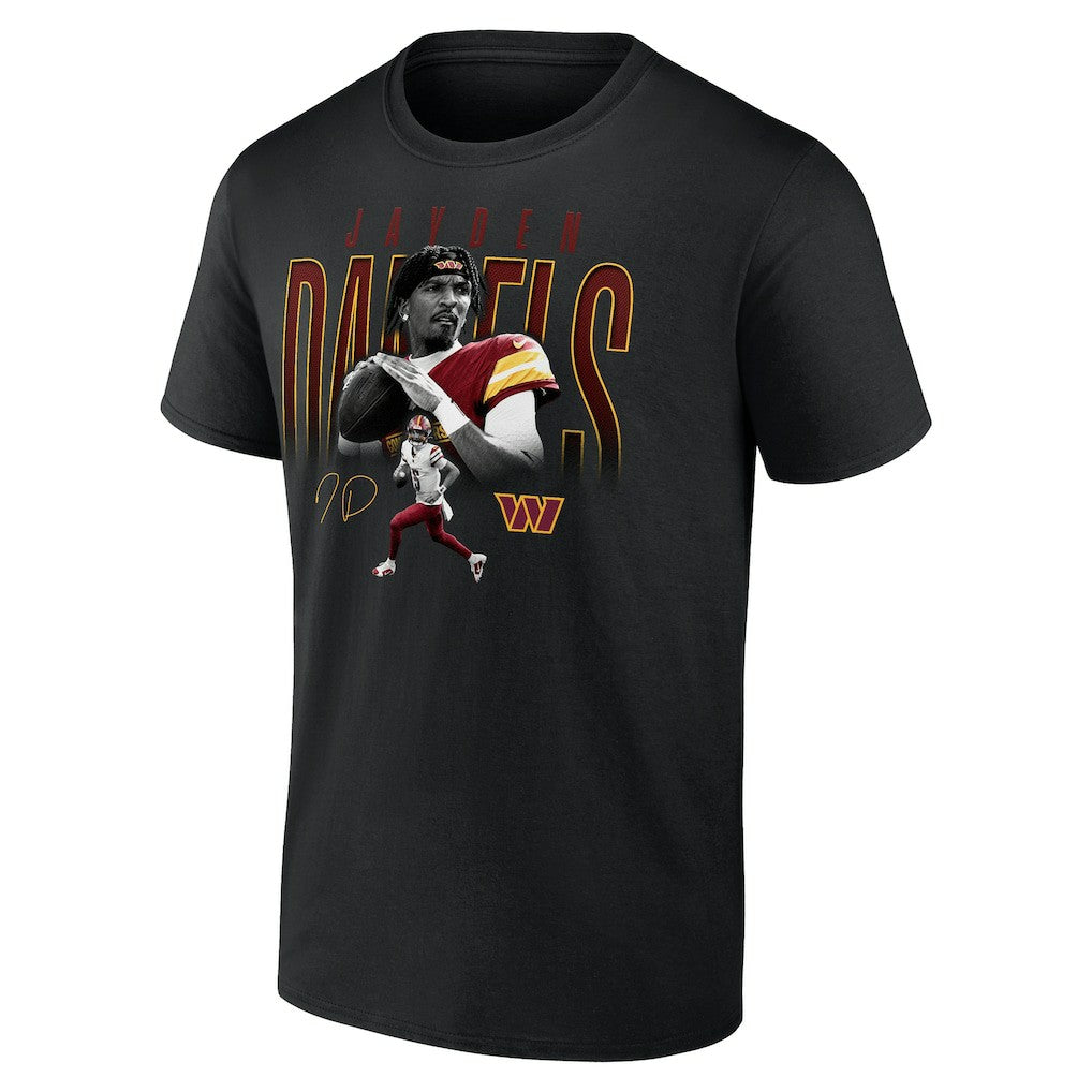 Washington Commanders  Jayden Daniels  Humble Shadow Player T-Shirt