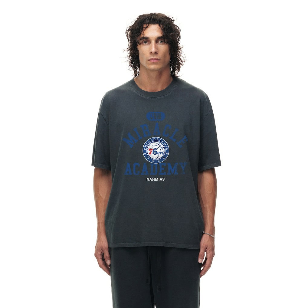 Philadelphia 76ers Unisex Miracle Academy x NBA Collection Vintage Boxy T-shirt New