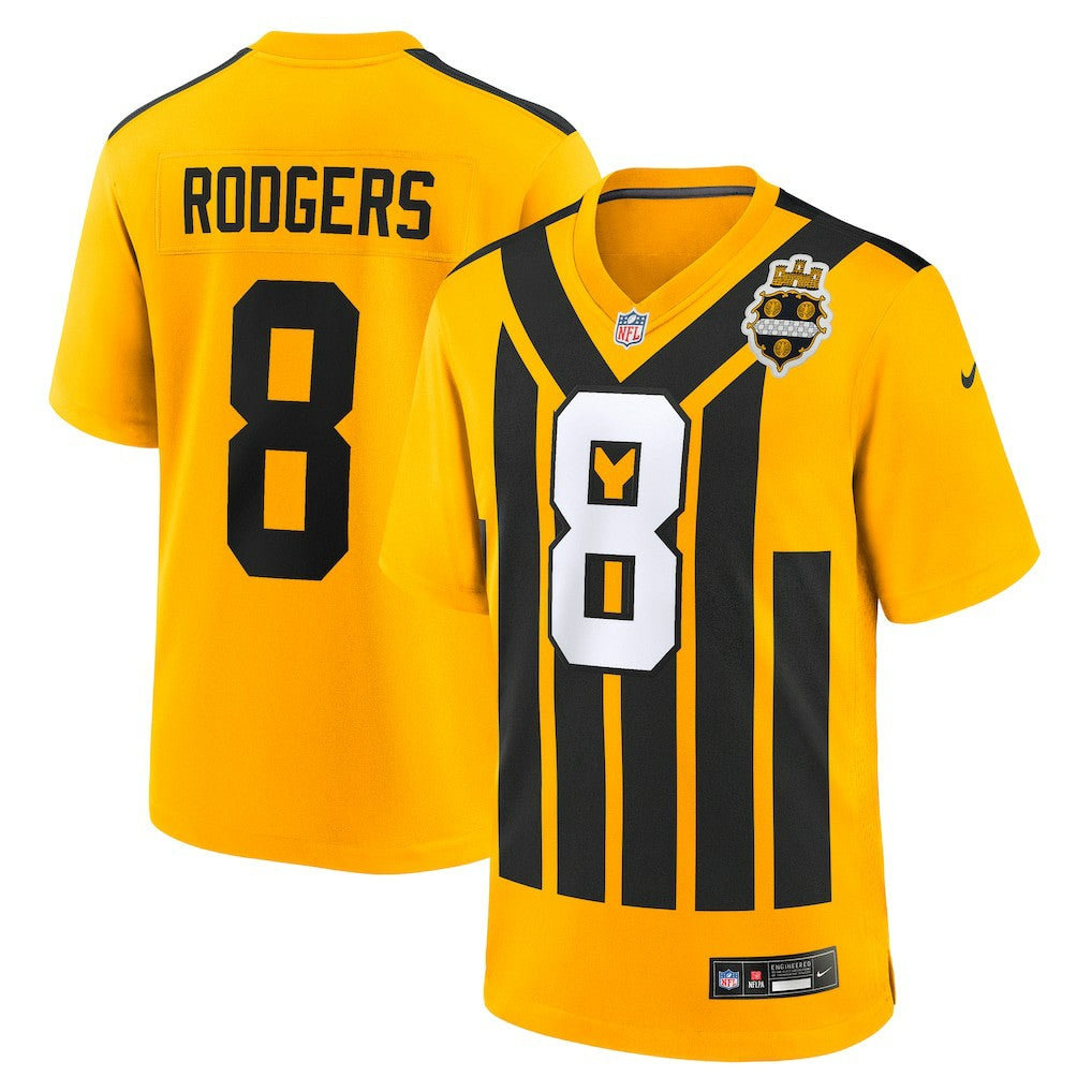 Pittsburgh Steelers Nike Aaron Rodgers  Alternate 1933 Throwback Game Jersey