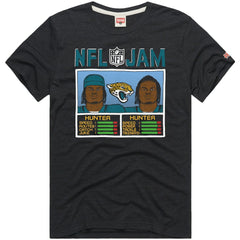 Jacksonville Jaguars  Travis Hunter  Homage Unisex NFL Jam Tri-Blend T-Shirt