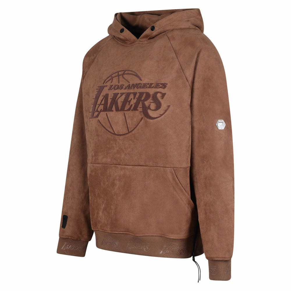 Los Angeles Lakers Protege Eco-Friendly Functional Suede Fashion Tonal Hoodie Online