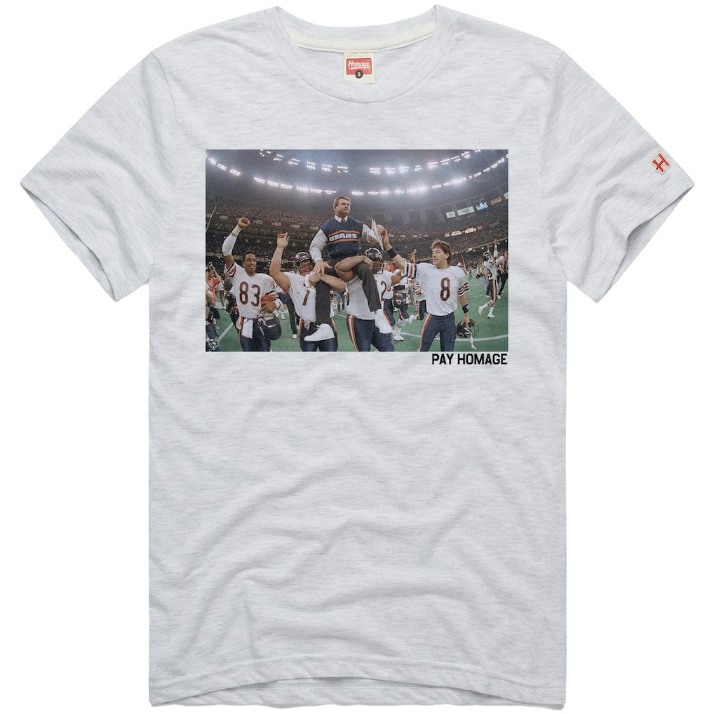 Chicago Bears  Mike Ditka  Homage Unisex Pay Homage Tri-Blend T-Shirt