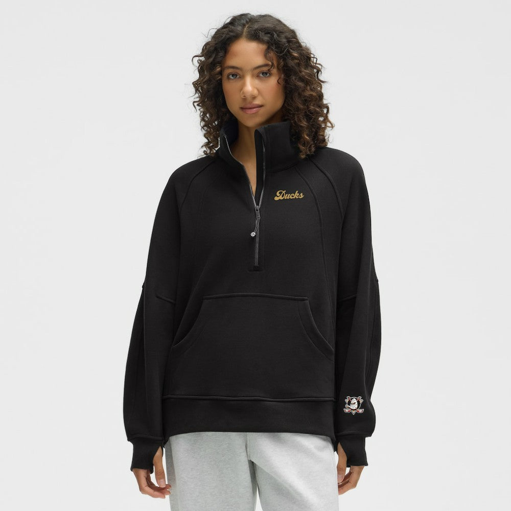 Anaheim Ducks lululemon Women's Long Scuba Oversized Half-Zip Funnel Neck Online