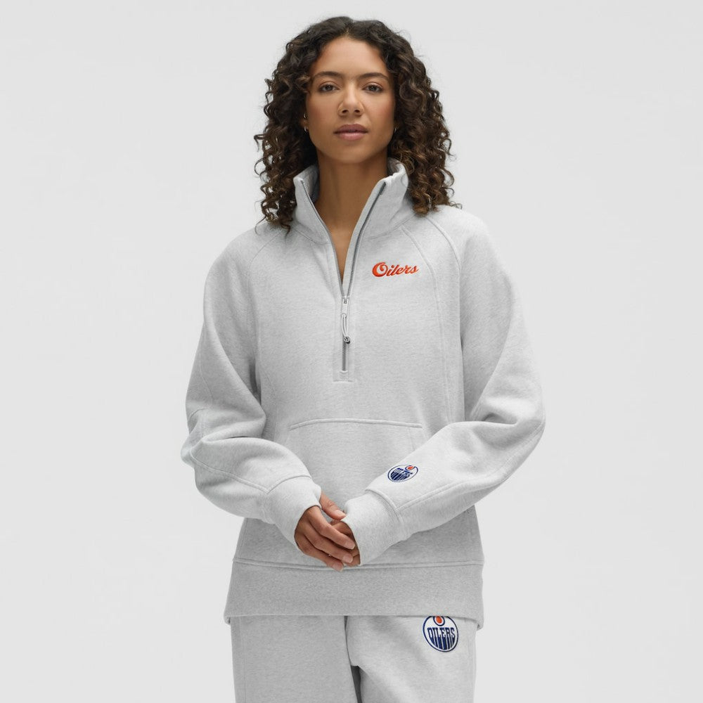 Edmonton Oilers lululemon Women's Long Scuba Oversized Half-Zip Funnel Neck Sale