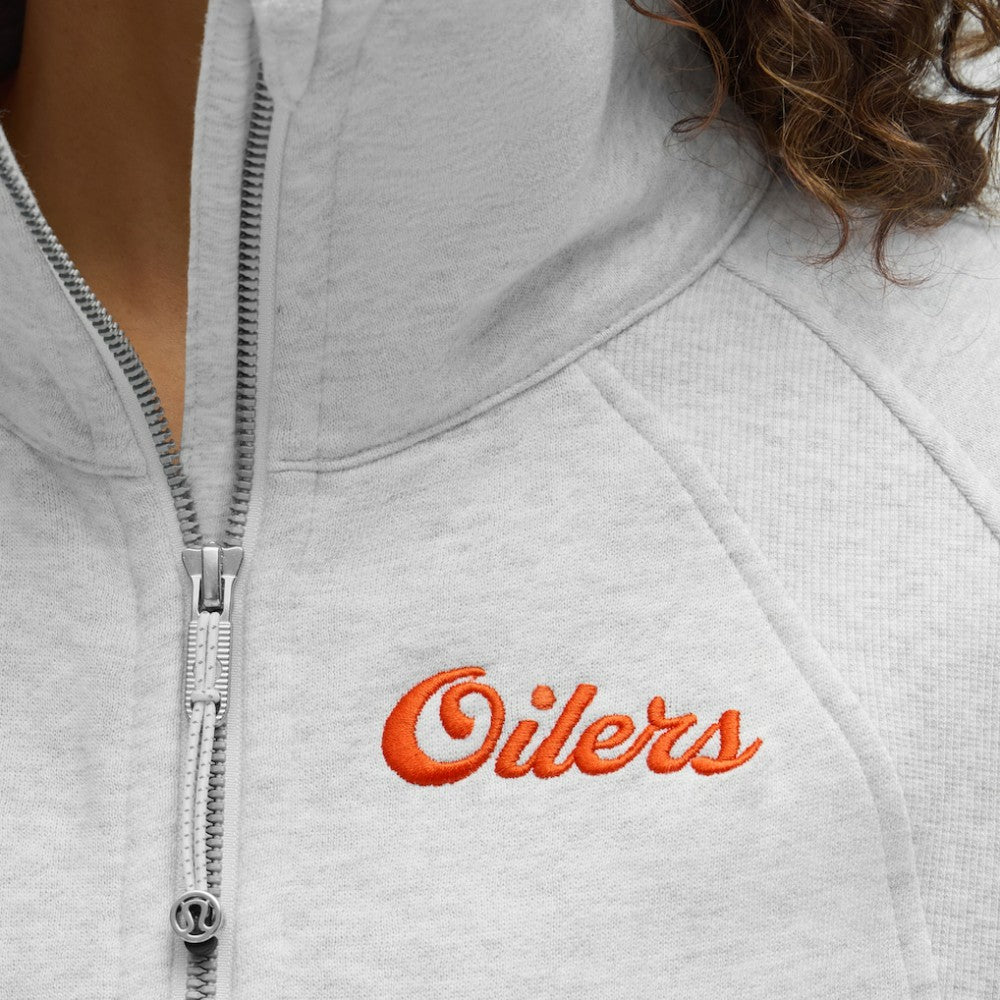 Edmonton Oilers lululemon Women's Long Scuba Oversized Half-Zip Funnel Neck Sale