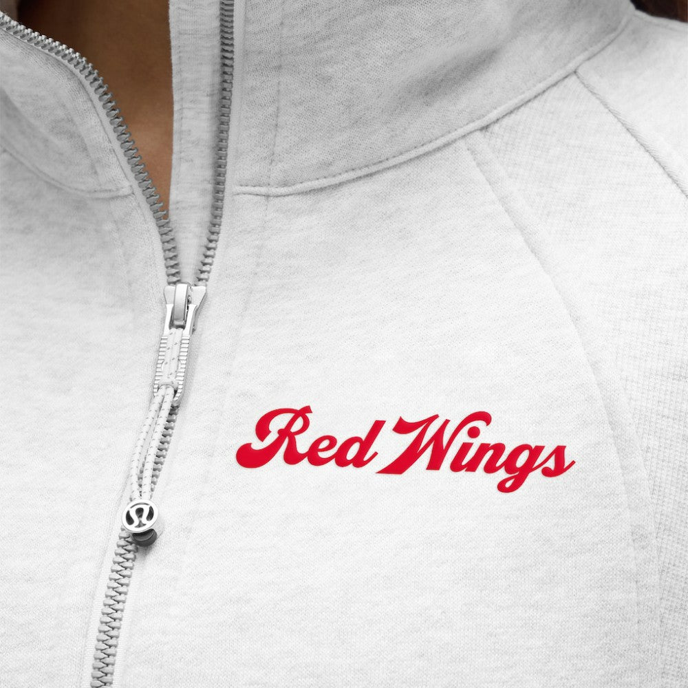 Detroit Red Wings lululemon Women's Long Scuba Oversized Half-Zip Funnel Neck Outlet