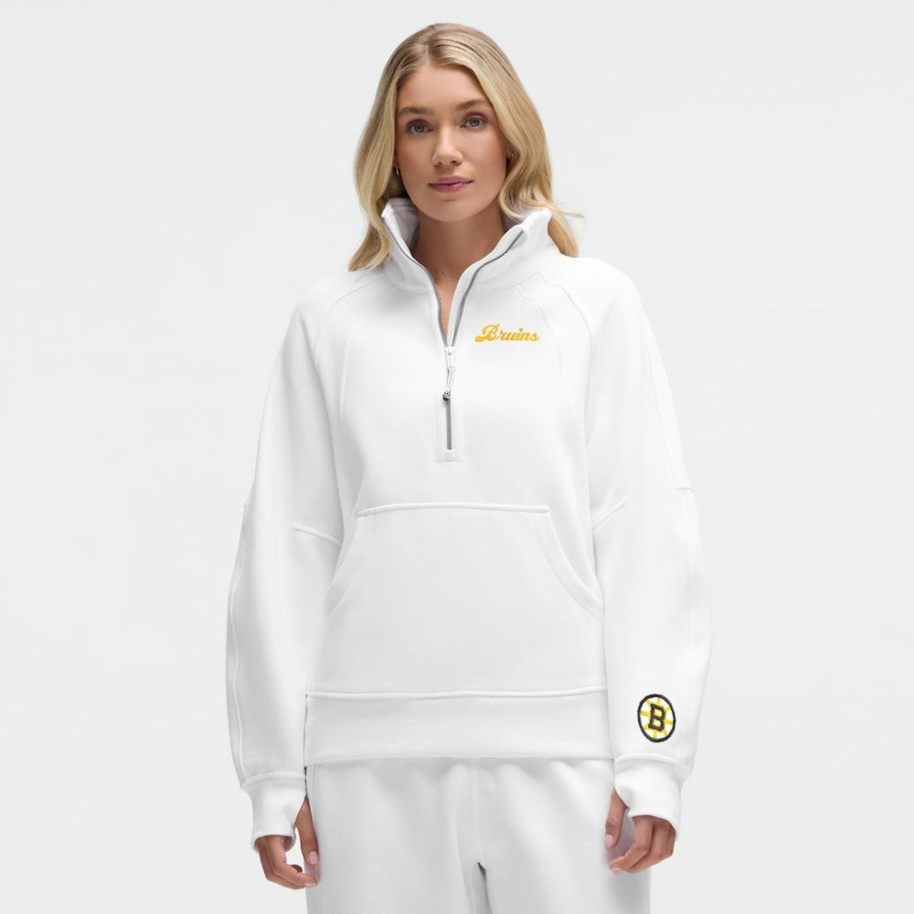 Boston Bruins lululemon Women's Long Scuba Oversized Half-Zip Funnel Neck On Sale